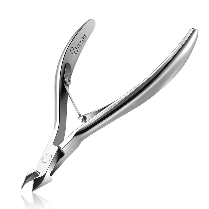 FERYES Nagelhautzange Nagelhautschere Scharf Hautzange Nagelhaut Schere Edelstahl Hautschere Fein Zur Entfernung Überschüssige, Eingerissener Haut an Finger Und Zehen