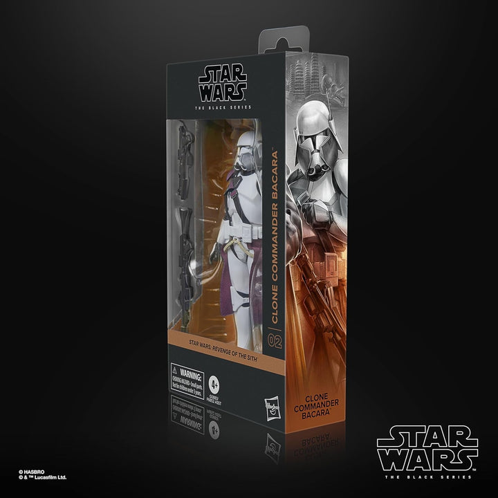 Star Wars seria neagră Clone Commander Bacara, Star Wars: Ahsoka Premium figurină de colecție (15 cm)