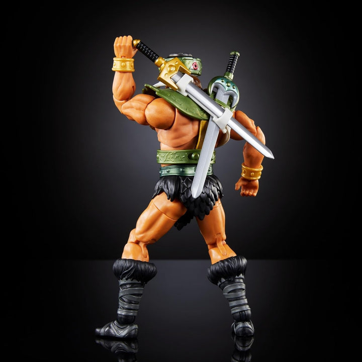 Masters of the Universe Masterverse New Eternia Tri-Klops Action Figure, figurină de colecție Deluxe cu 30 de puncte de mișcare și accesorii, Motu Toy, HYC52