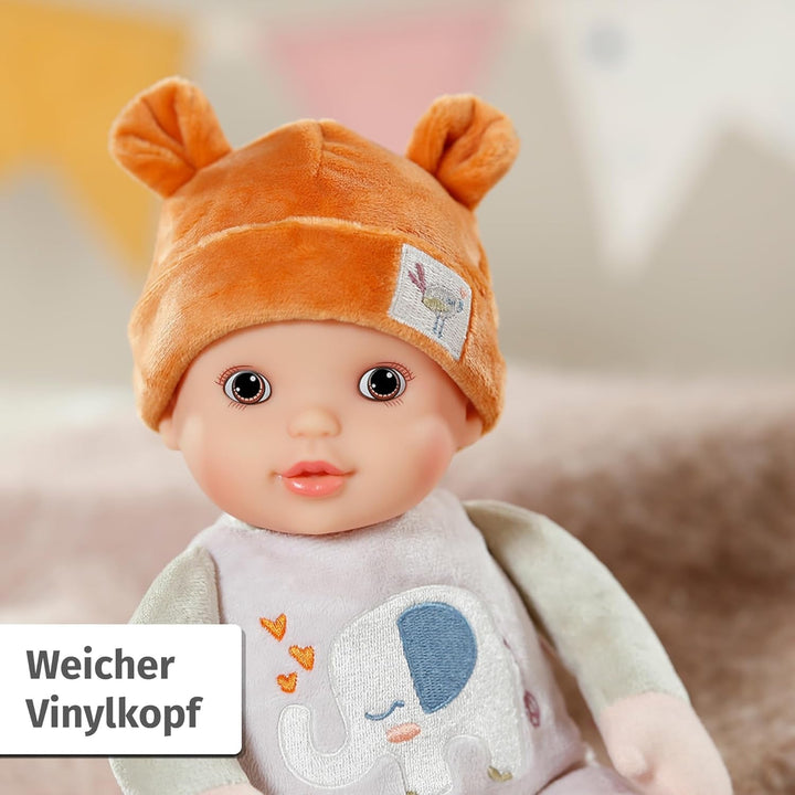 Baby Annabell pentru bebeluși Sweetie Sand 30Cm, păpușă moale 30Cm mare din țesătură cu zornăitor integrat, pentru nou-născuți, 710722 Zapf Creation