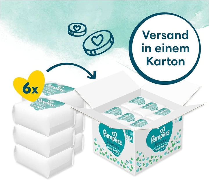 Pampers Harmonie Baby scutece mărimea 1, 180 scutece, 2Kg-5Kg