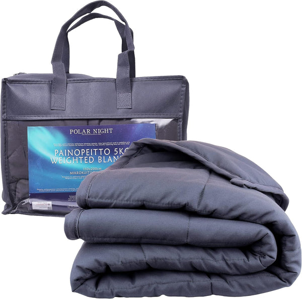 Polar Night Gewichtsdecke FÃ¼r Erwachsene 150 X 200 Cm, 9 Kg - Weighted Blanket FÃ¼r Tiefen Schlaf, Schwere Decke, Therapiedecke Aus 100% Mikrofaser, Entspannungsdecke Oeko-TexÂ® 100 Standard Bettdecke