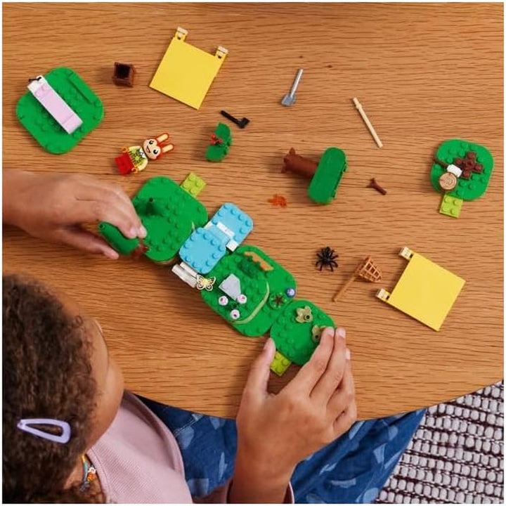 LEGO Animal Crossing Mimmis distracție în aer liber, jucărie creativă pentru copii, set de animale cu figura iepurelui din jocul video, cadou pentru fete și băieți de la 6 ani 77047