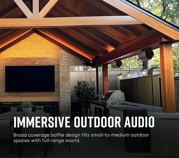 Polk Audio Atrium 4 Sats Außen-Lautsprecher (80 W) Schwarz
