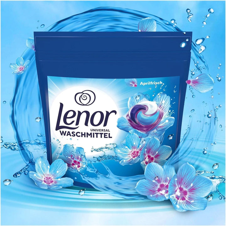 Detergent Lenor PODS All-In-1, 104 capsule, prospețime de 3 ori mai durabilă și curățenie profundă chiar și la spălarea la rece