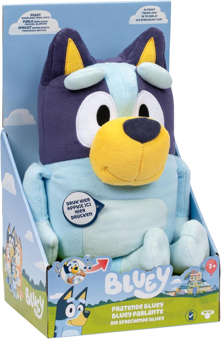 Jucărie de pluș Bluey cu efecte sonore, jucărie de pluș funcțională, jucărie de pluș interactivă, jucărie de pluș vorbitoare, jucărie de pluș (33 cm)
