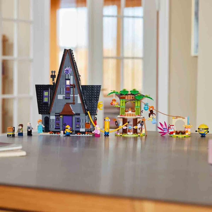 LEGO I - Simply Incorrigible 4 Vila de familie a lui Gru și a Minionilor, set de joacă pentru filmul I - Simply Incorrigible 4, jucărie pentru copii, cadou pentru băieți și fete începând cu vârsta de 8 ani 75583