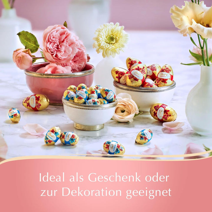 Lindt Schokoladen Eier Deko Edition Mini Eier Maritim | 180 G | Feinste Vollmilchschokolade | Oster Schokolade | Schokoladengeschenk | Ostereier