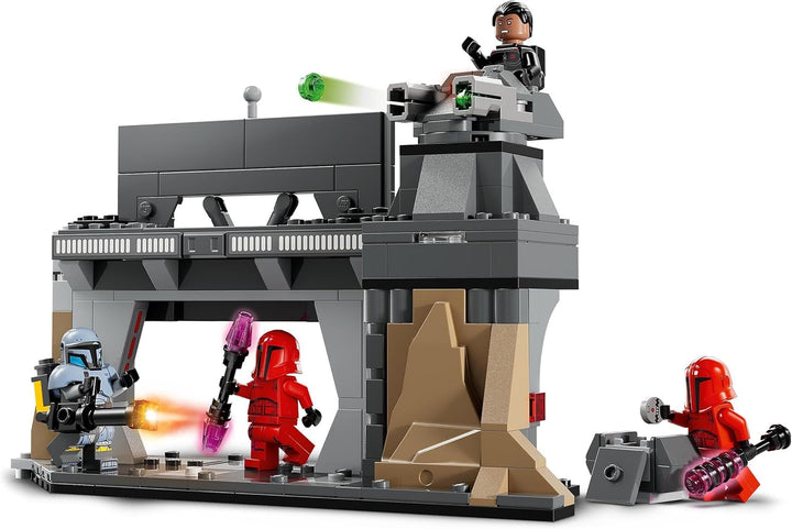 LEGO Star Wars: Duelul Mandalorian între Paz Vizsla și Moff Gideon, jucărie de construcție de colecție pentru copii, idee de cadou pentru băieți și fete creative cu vârsta de peste 7 ani, jucărie Mandalorian 75386