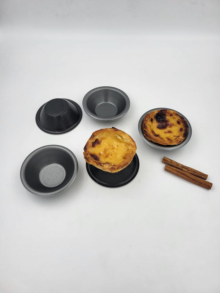 43027, Pasteis De Nata, 6 Formen, Ø 5 Cm X H 1,5 Cm, Aluminium Beschichtet