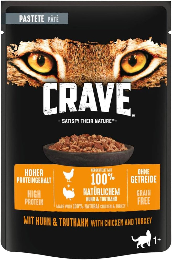 CRAVE pisică porție săculeț sos cu pui 28 X 85G