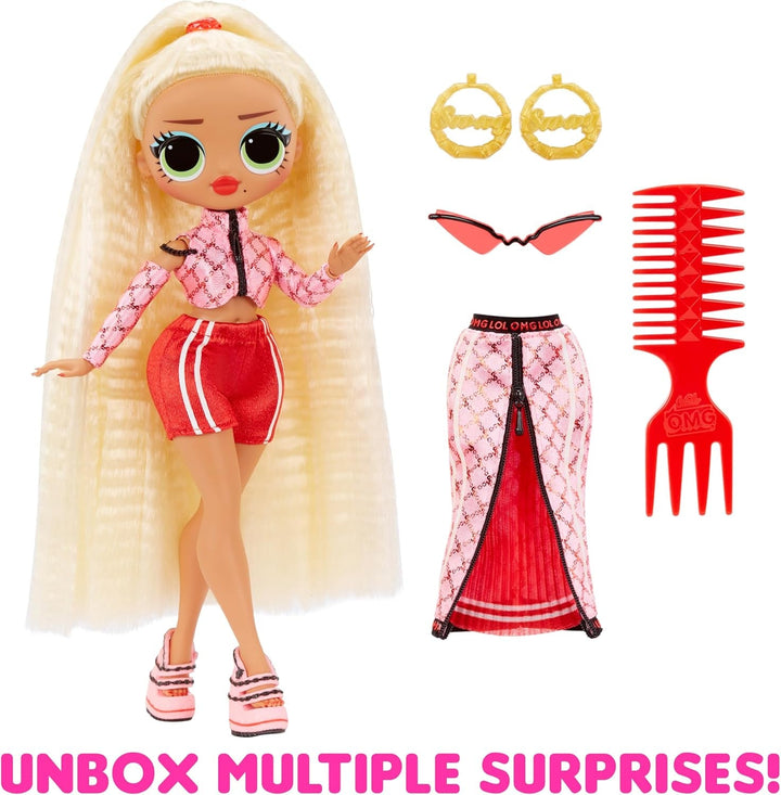 L.O.L. Surpriză! Păpușă de modă OMG - Swag - cu numeroase surprize, inclusiv modă schimbabilă și accesorii fabuloase - grozavă pentru copii de la 4 ani, roz