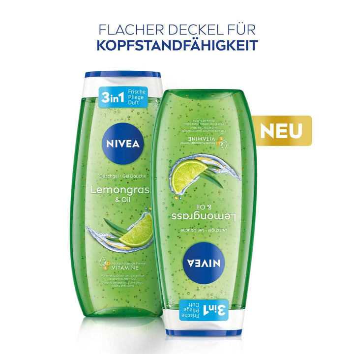 Gel de duș NIVEA Lemon Grass And Oil, 250 ml