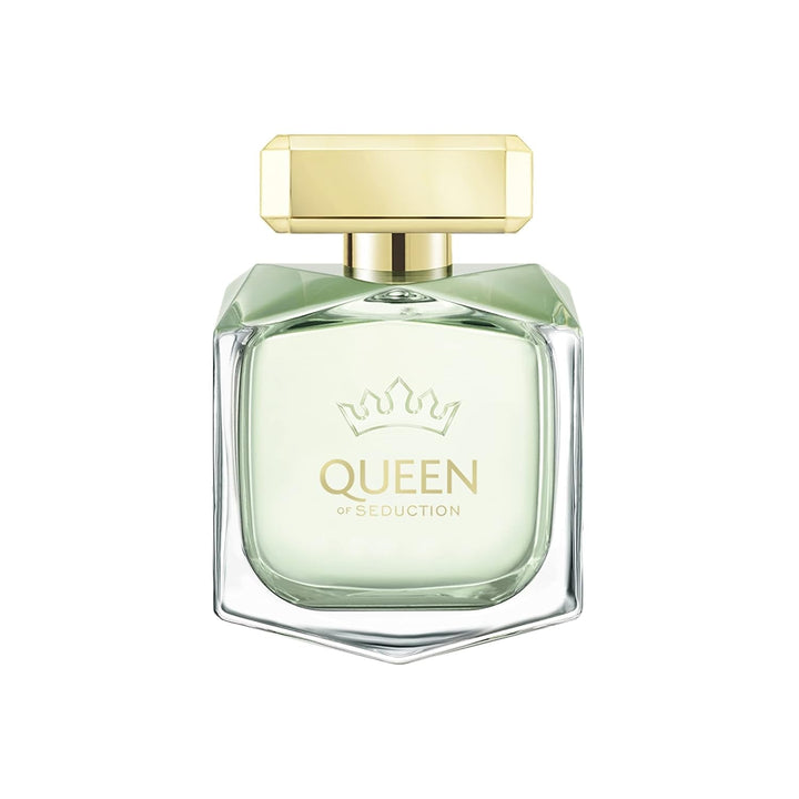 Banderas Perfumes – Queen of Seduction – Apă de toaletă pentru femei – Parfum romantic, fermecător și proaspăt – Floral cu note maritime – Ideal pentru zi – 80 ml