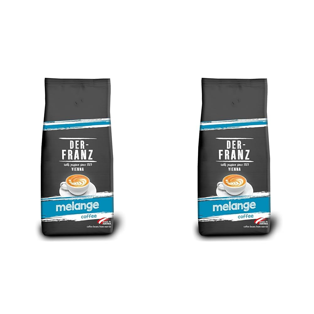 DER-FRANZ Kaffee Crema, Intensität 4/5, 100% Arabica, Ganze Kaffeebohnen, 1000G