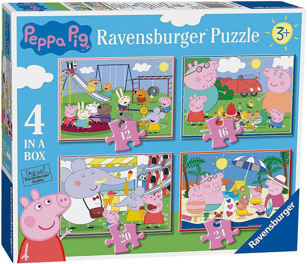 Ravensburger Peppa Wutz puzzle jigsaw pentru copii cu vârsta de 3 ani și peste, 10,2 cm (12, 16, 20, 24 piese)