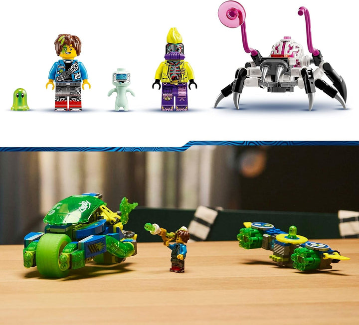 LEGO Dreamzzz Mateo cu mașina de curse de acțiune Z-Blob, set de joacă fantasy 2 în 1 cu vehicule, minifigurine și creaturi de vis pentru copii cu vârsta de peste 8 ani, cadou pentru băieți și fete 71491