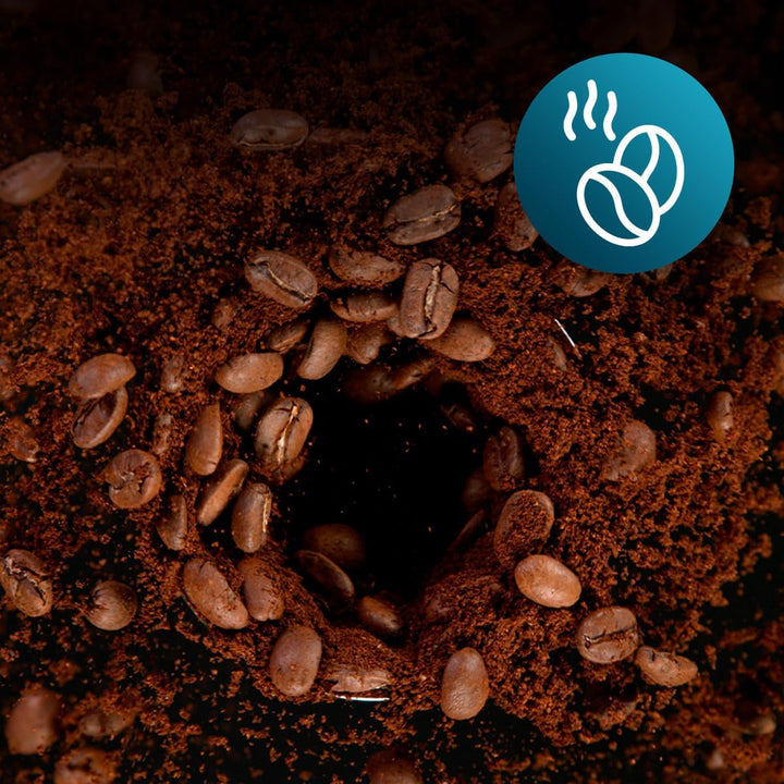 Cafetieră cu picurare Cecotec Coffee 66 Grind & Drop Essential. 1086 W, râșniță cu lame, până la 12 cești, tehnologie Extreme Aroma, digitală, fabricată din oțel inoxidabil, cu oprire automată.