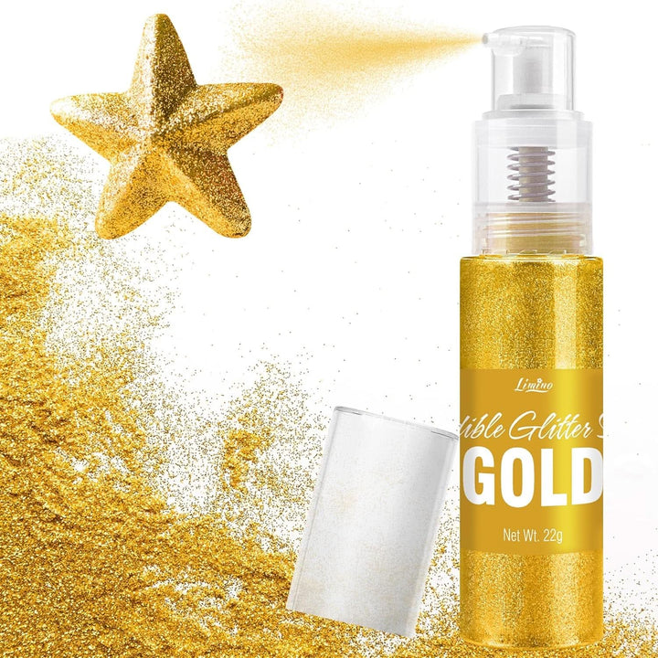 Glitter comestibil, spray, diverse culori, 22 grame