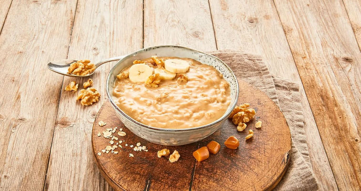 RUF Pudding Oats Caramel, budincă de caramel și fulgi de ovăz integral, fără zahăr, îndulcit cu sirop de agave,  64 grame