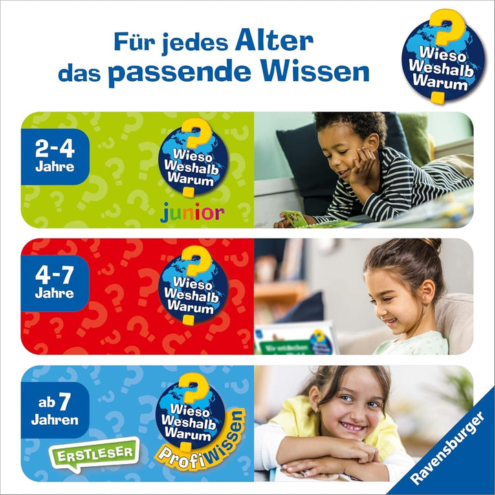 Ravensburger children's puzzle 13411 - Creaturi marine pe reciful de corali - De ce? De ce? De ce? Puzzle 150 piese XXL + poster de cunoștințe, pentru copii de la 7 ani
