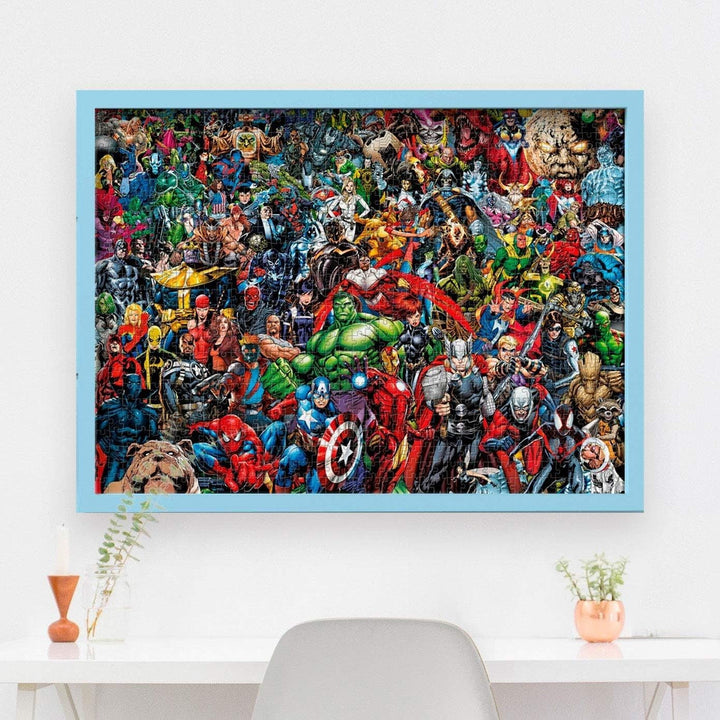 Clementoni 39411 Marvel Universe - 1000 piese, Puzzle imposibil, joc de indemanare pentru intreaga familie, joc puzzle colorat, puzzle pentru adulti de la 14 ani