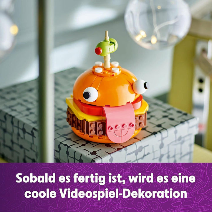 LEGO Fortnite Durrr Burger, Set de construcție pentru jocul video pentru gameri cu vârsta de peste 9 ani, Model de expus, Figurină de colecționat, Cadou pentru copii, adolescenți și adulți, Obiect de colecție 77070
