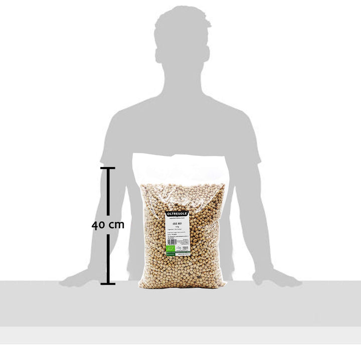 , Bio Kichererbsen 5 Kg, Getrocknete Bio Hülsenfrüchte Aus Kontrolliertem Anbau, Ideal Für Suppen, Salate, Gemüse Und Gesunde Rezepte, Convenience Größe