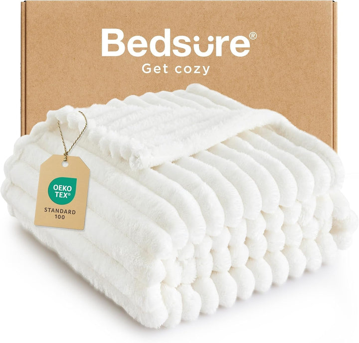 BEDSURE SalbeigrÃ¼n Fleece-Ãœberwurfdecke FÃ¼r Couch â€“ Superweiche, GemÃ¼tliche Decken FÃ¼r Frauen, Niedliche Kleine Decke FÃ¼r MÃ¤dchen, 127 X 152 Cm