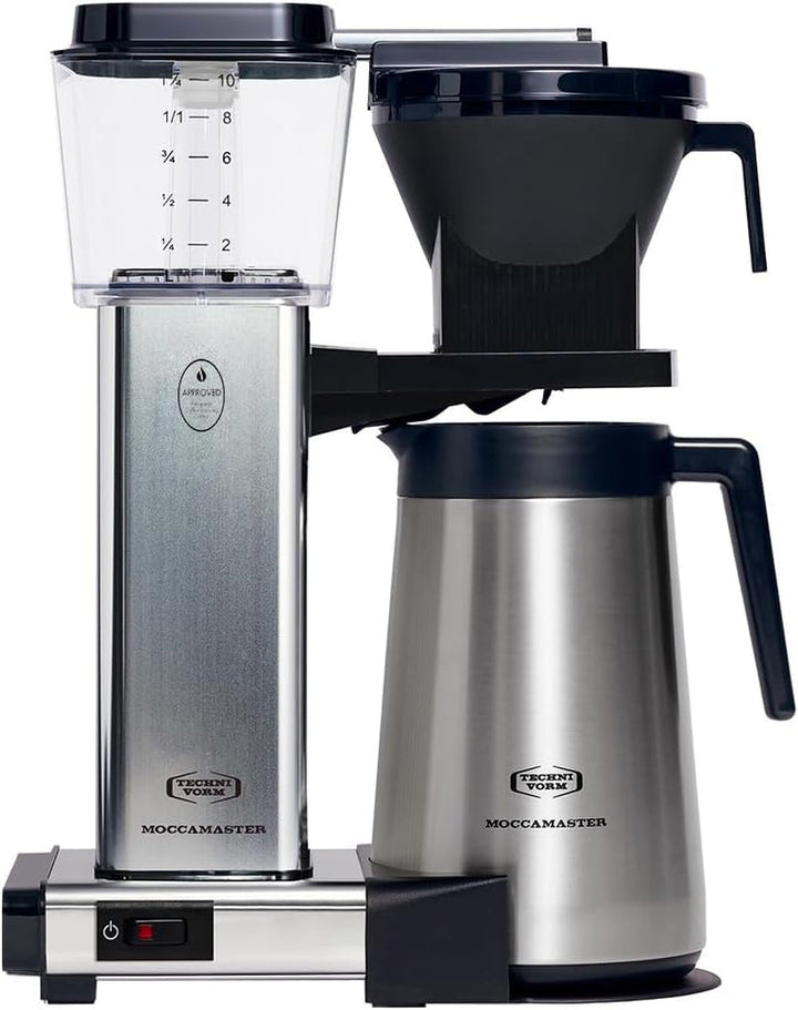 Moccamaster KBGT Thermos, Ulcior termos pentru filtru de cafea, filtru de cafea, Roșu, 1,25 litri
