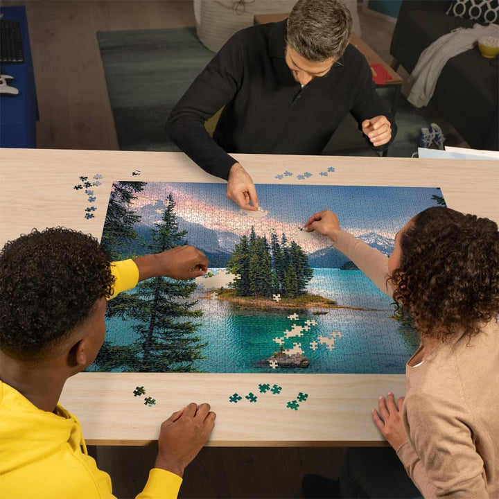 Ravensburger Puzzle 16714 - Spirit Island Canada - puzzle jigsaw de 2000 de piese pentru adulți și copii de peste 14 ani, puzzle peisaj cu motivul Canada