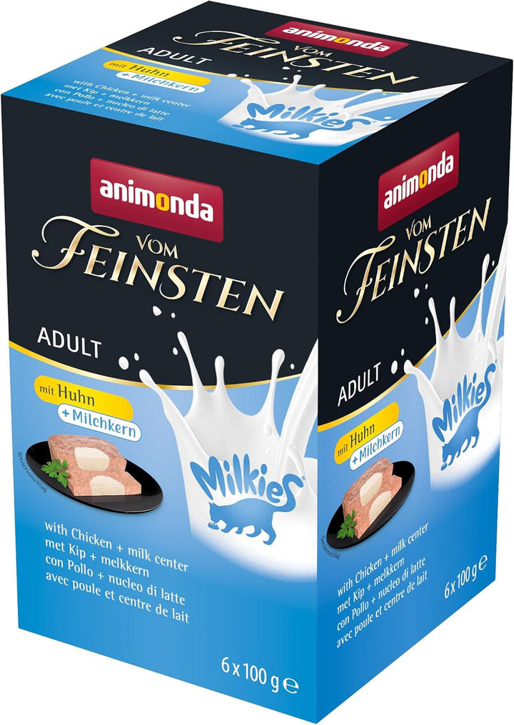 Animonda Vom Feinsten Adult Sauce Variety (32 X 100 G), hrană umedă pentru pisici adulte, hrană pentru pisici fără cereale și zahăr, bucăți fragede într-un sos delicios