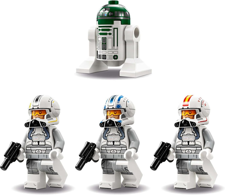 Jucărie LEGO Star Wars 75402 ARC-170 Starfighter cu 4 minifigurine, inclusiv pilot clonă și droid R4-P44, piesă de colecție, cadou pentru fanii Răzbunării Sith și băieți și fete cu vârsta de peste 9 ani