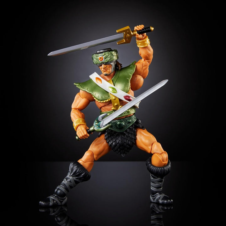 Masters of the Universe Masterverse New Eternia Tri-Klops Action Figure, figurină de colecție Deluxe cu 30 de puncte de mișcare și accesorii, Motu Toy, HYC52