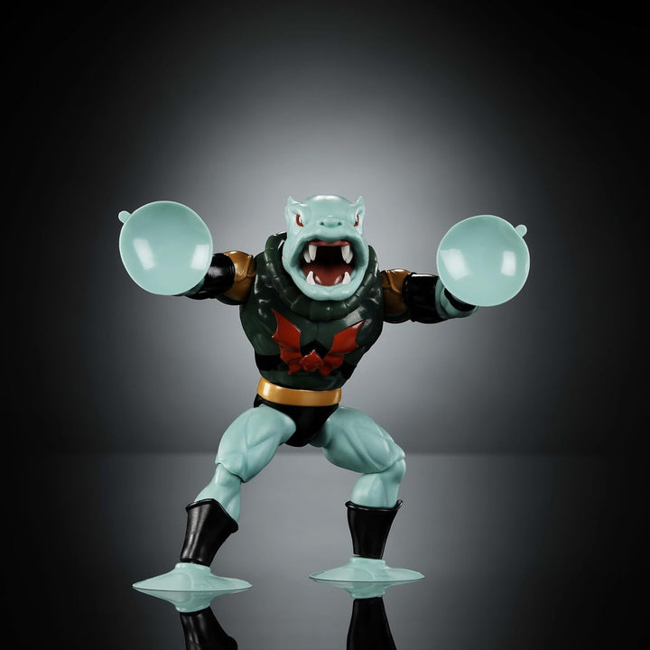 Masters of the Universe Origins Action Figure Leech din colecția de desene animate, aprox. 14 cm înălțime, monstru cu aspirație din serialul TV din anii 1980, design și accesorii cu multe detalii, JBM83