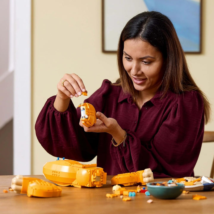 Lego Ç€ Disney Simba, tânărul rege al leilor, jucărie de construit pentru colecționat cu figurine creative de animale, activitate relaxantă pentru adulți, idee de cadou pentru femei 43247