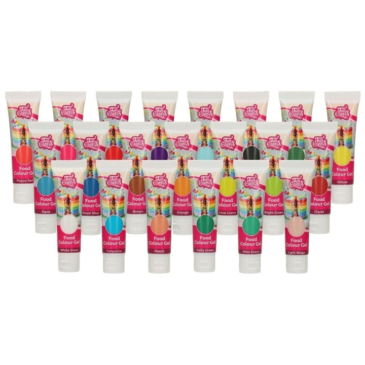 Colorant alimentar Funcakes Gel Albastru Baby: Colorant alimentar foarte concentrat pentru aluat, cremă, fondant și marțipan. Dozare ușoară. Picătură individuală pentru a crea culori vibrante. Halal. 30 g.