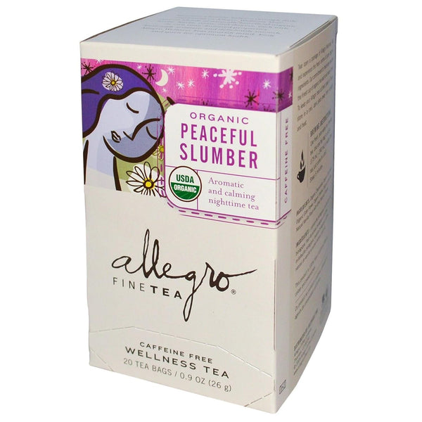 Allegro Tea, Organic Peaceful Slumber Tea Bags, 20 Ct Tea USA Naty Shop Default Title