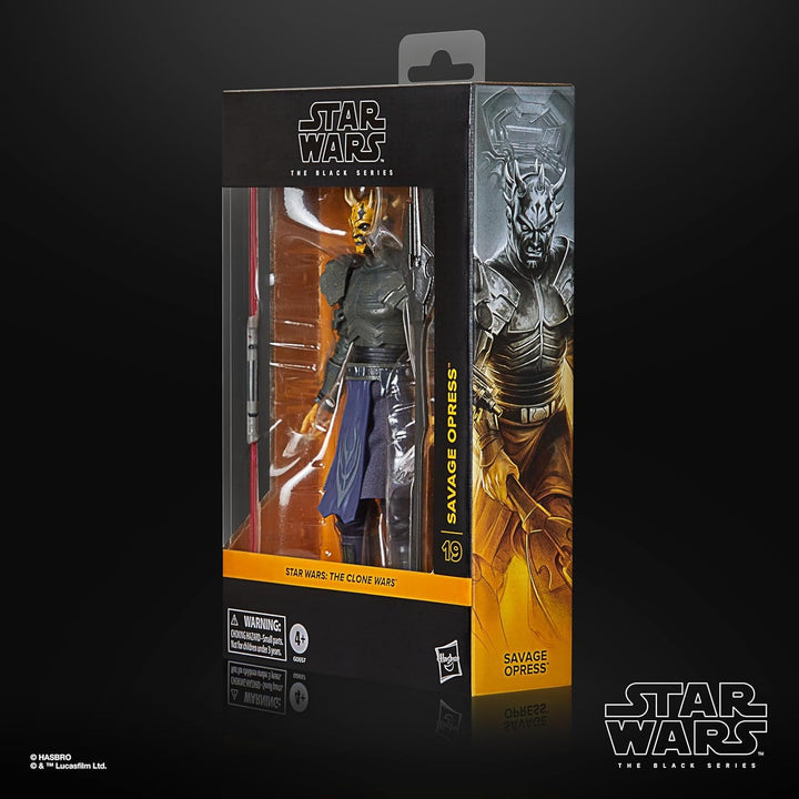 Star Wars Seria Neagră Savage Opress, Star Wars: Războiul Clonelor Deluxe Personaj de colecție (15 Cm)