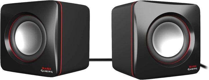 Mars Gaming MSB-ORB, Tragbarer Lautsprecher + Soundbar 20W, Orbilight RGB 360° Beleuchtung, Soundbar Mit Triple-Driver-System, Gaming-Lautsprecher Bluetooth 5.3 / Usb/Microsd/Aux/Fm, Schwarz