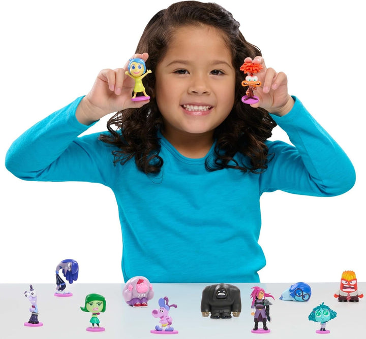 Just Play Disney și Pixar Inside Out 2 Minifigurine de colecționat, figuri de la 2,5 cm la 6,4 cm înălțime, jucării pentru copii de la 3 ani în sus