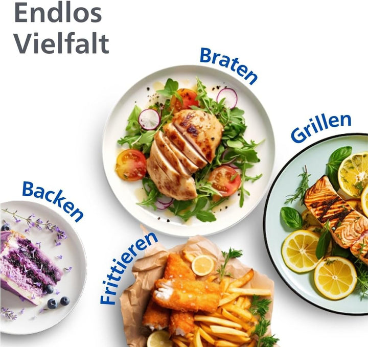 Philips Dual Basket Airfryer 3000-Serie Mit Frühstücksset, 9L, 2 Schubladen, Synch-Funktion, Rapid Air Technologie, Vielseitige Große Heißluftfriteuse Für Die Familie