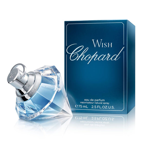 Wish 75 ml – Apă de parfum pentru femei – Parfum Amber Gourmand – Note strălucitoare de floare de salcâm, iasomie, pachouli și tămâie vibrantă de templu – Parfum pentru femei – Sticlă transparentă din sticlă