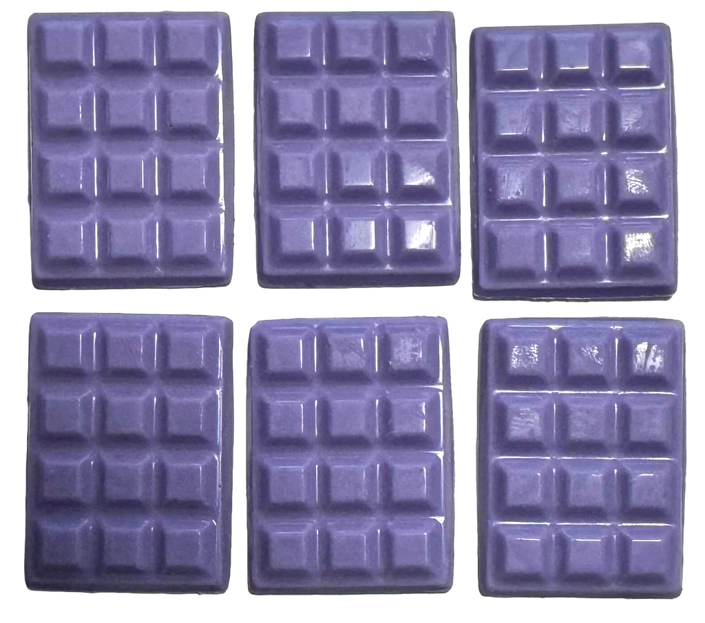 Mini tablettes de chocolat blanc pour décoration, 3,5*2,5 cm - violet lilas