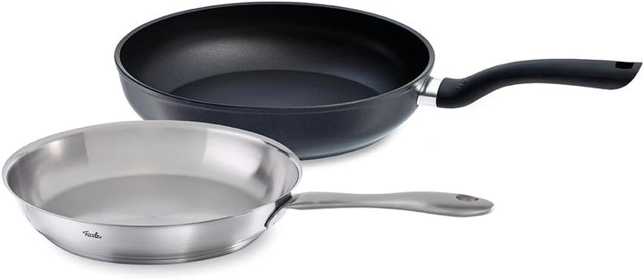 Fissler Catania / Edelstahl-Pfanne (Ø 28 Cm), Unbeschichtete Stielpfanne, Schmorpfanne, Ideal Zum Krossen Braten, Alle Herdarten - Auch Induktion