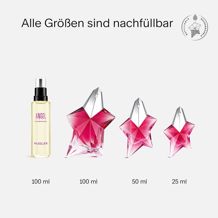 MUGLER Angel Nova Eau De Parfum, Parfum pentru femei, Fructat, Floral și Lemnos, Parfum Captivant, Reîncărcabil
