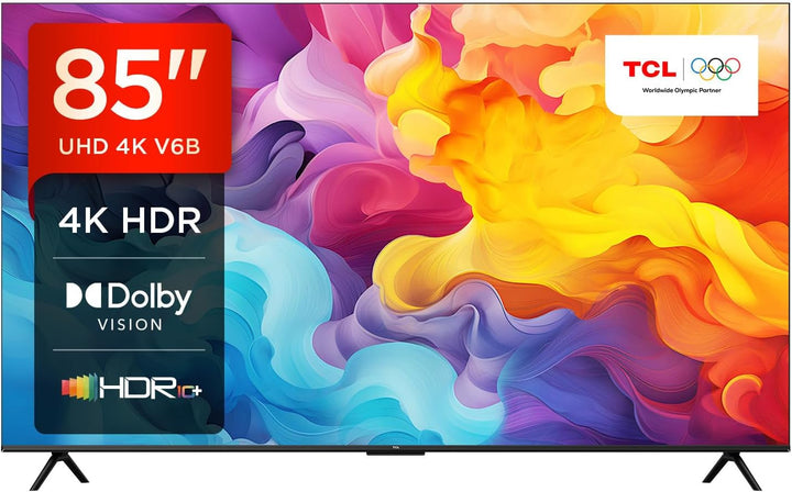 TCL 43V6C 43 Zoll Direct LED TV, 4K HDR Fernseher, Smart TV Mithilfe Von Google TV (Dolby Audio, Motion Clarity, Kompatibel Mit Google Assistant & Alexa)
