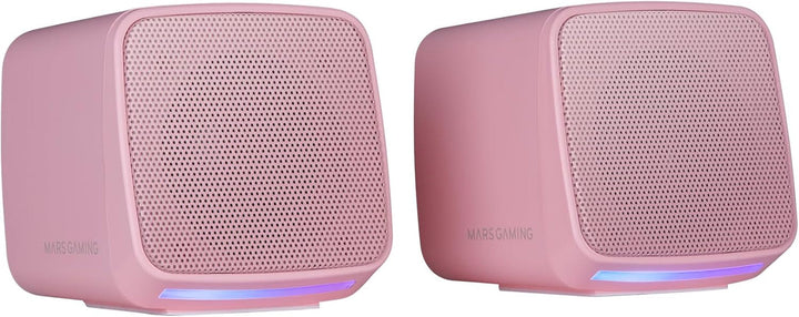 Mars Gaming MSB-ORB, Tragbarer Lautsprecher + Soundbar 20W, Orbilight RGB 360° Beleuchtung, Soundbar Mit Triple-Driver-System, Gaming-Lautsprecher Bluetooth 5.3 / Usb/Microsd/Aux/Fm, Schwarz