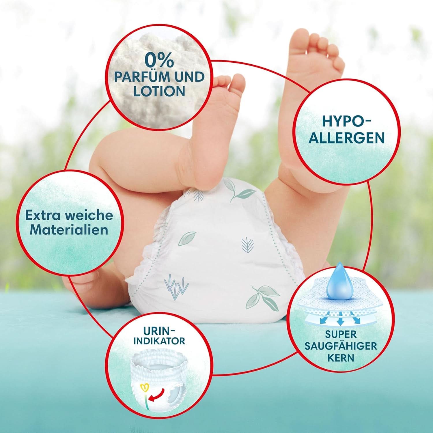 Pampers Harmonie scutece Pants Baby, mărimea 4 (9Kg-15Kg), 168 scutece Mama si Copilul Naty Shop