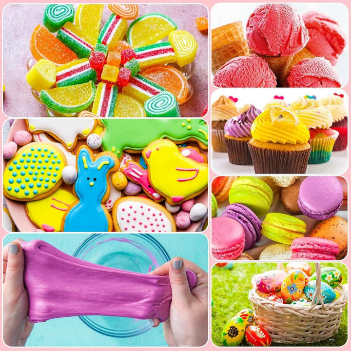 Colorant alimentar în gel - 100 ml, coloranți alimentari în gel pentru prăjituri, copt, fursecuri, macaroane - Colorant alimentar concentrat fără zahăr pentru decorarea torturilor, băuturi, ouă de Paște, slime DIY (alb)